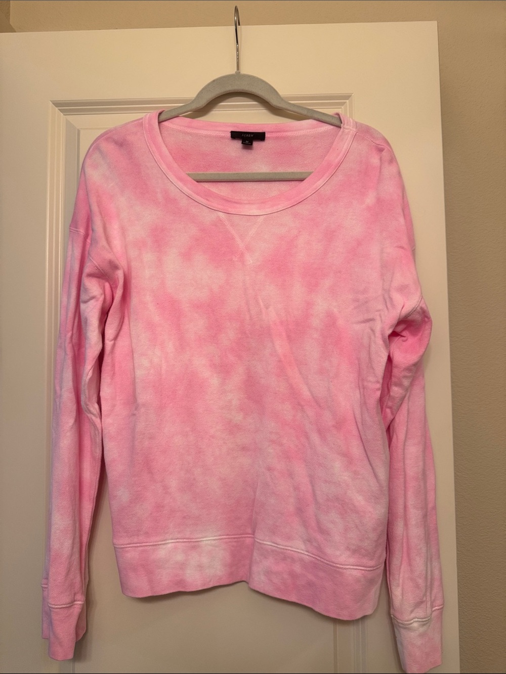 J. Crew Pink Tie-Dye Crewneck Sweatshirt